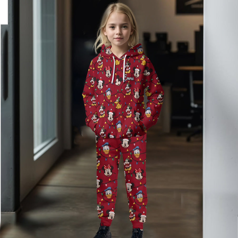Have A Very Magical Christmas - Personalized Mouse Kid Hoodie & Kid Jogger Sweatpants