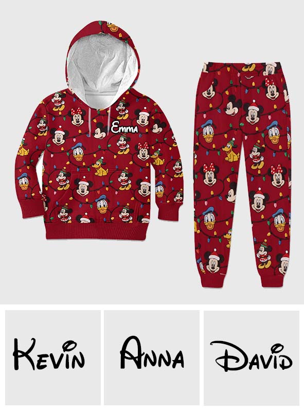 Have A Very Magical Christmas - Personalized Mouse Kid Hoodie & Kid Jogger Sweatpants