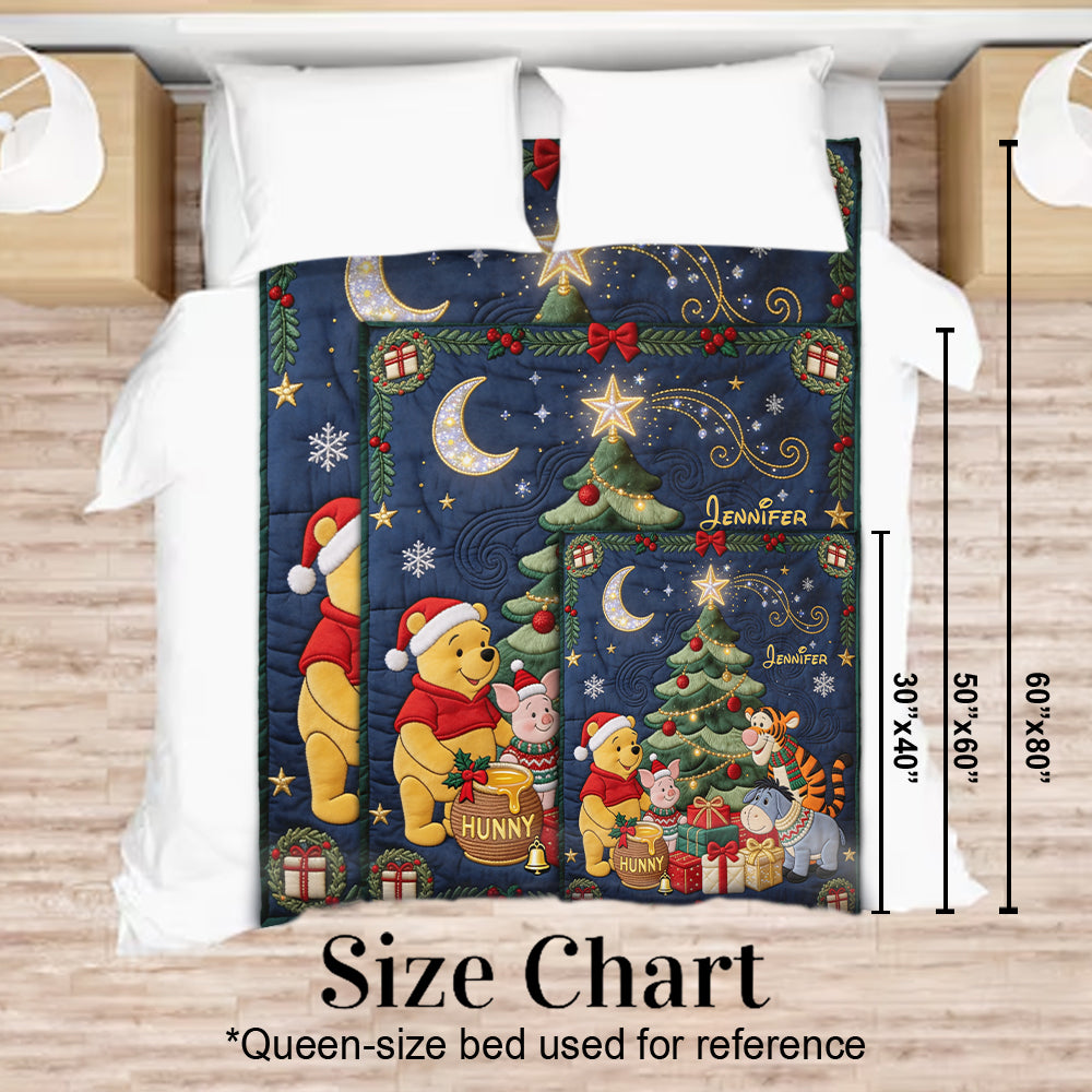 Magical Season - Personalized Yellow Bear Blanket