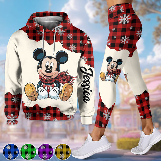 Merry Christmas - Personalized Mouse Hoodie and Leggings