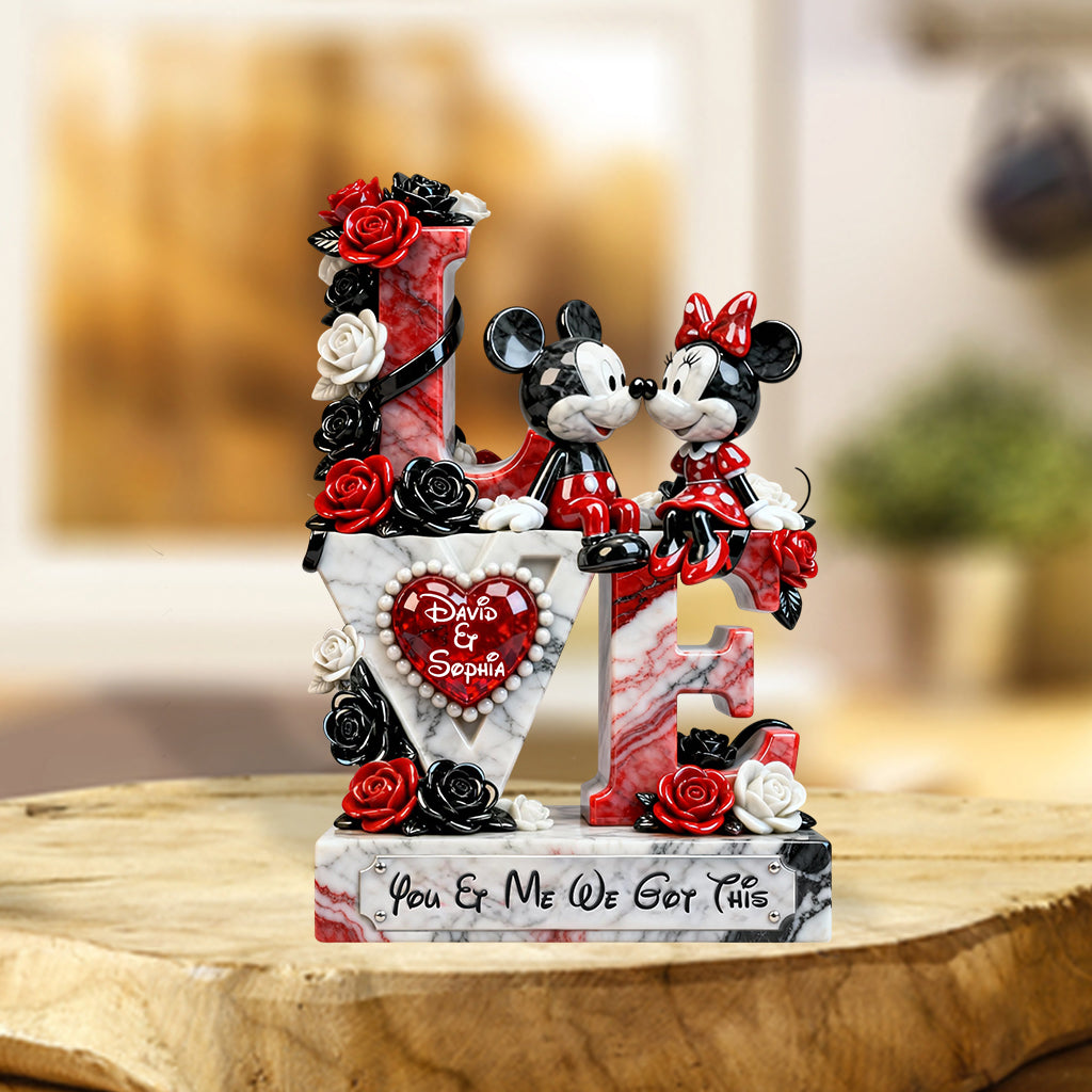 You And Me We Got This - Personalized Mouse Custom Shaped Acrylic Plaque