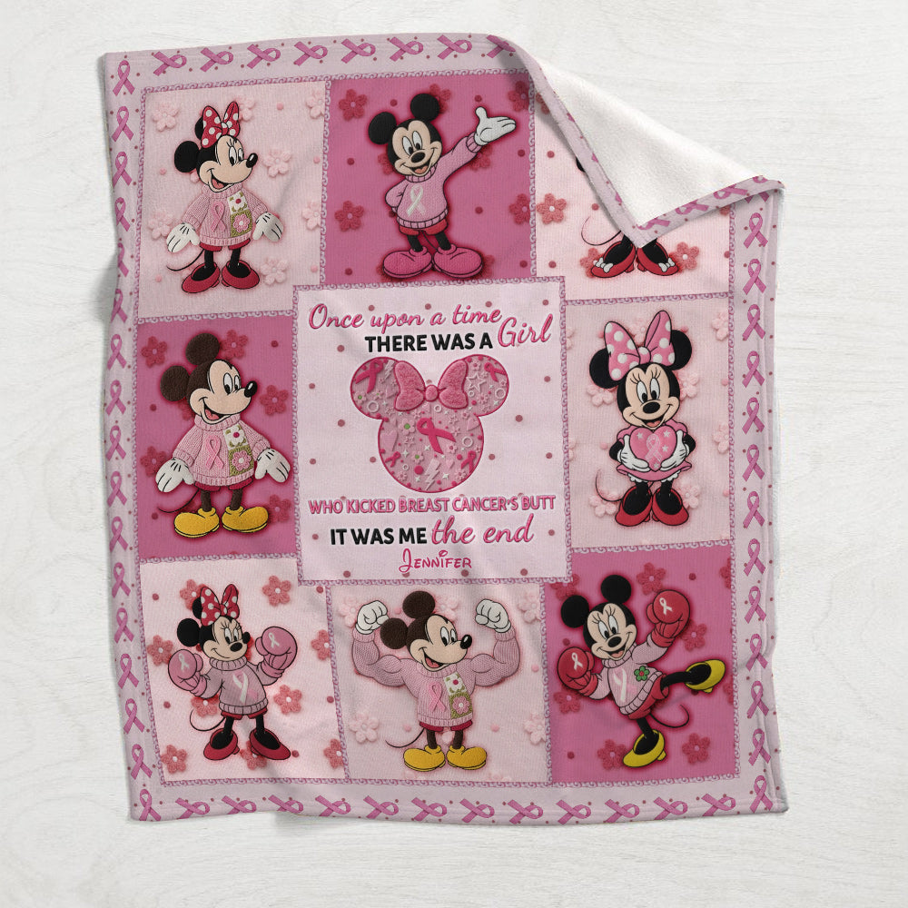 Breast Cancer Awareness Bedding Set - Personalized Breast Cancer Awareness Blanket