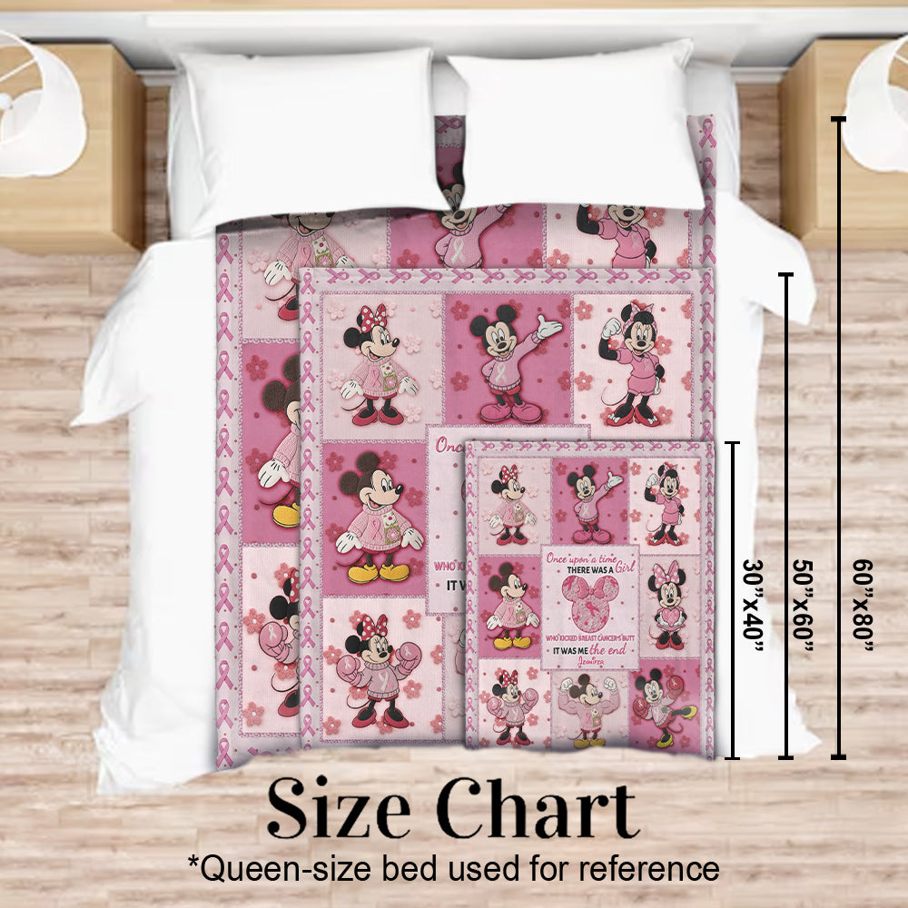 Breast Cancer Awareness Bedding Set - Personalized Breast Cancer Awareness Blanket