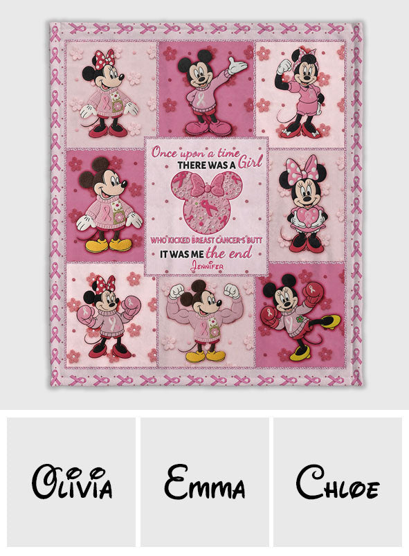 Breast Cancer Awareness Bedding Set - Personalized Breast Cancer Awareness Blanket