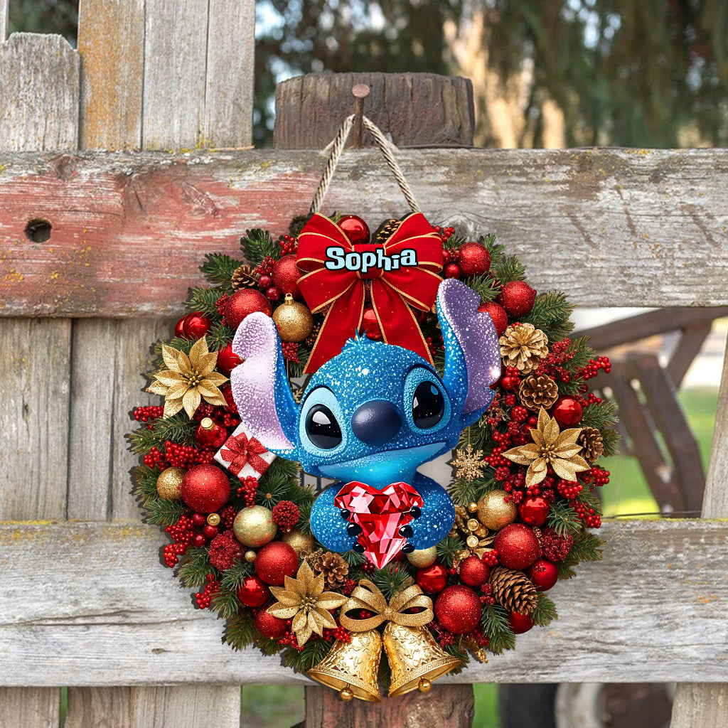 Merry Christmas - Personalized Ohana Custom Shaped Wood Sign