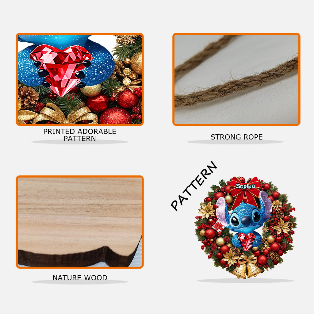 Merry Christmas - Personalized Ohana Custom Shaped Wood Sign