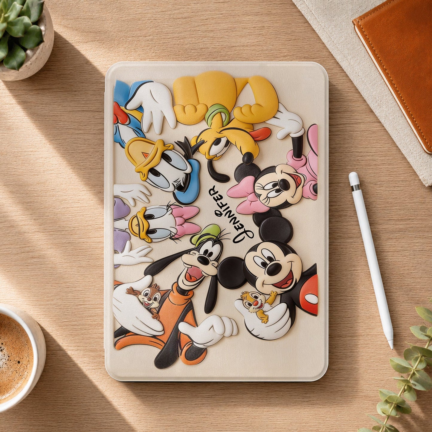 Friends - Personalized Mouse Tablet Cover With Pen Slot