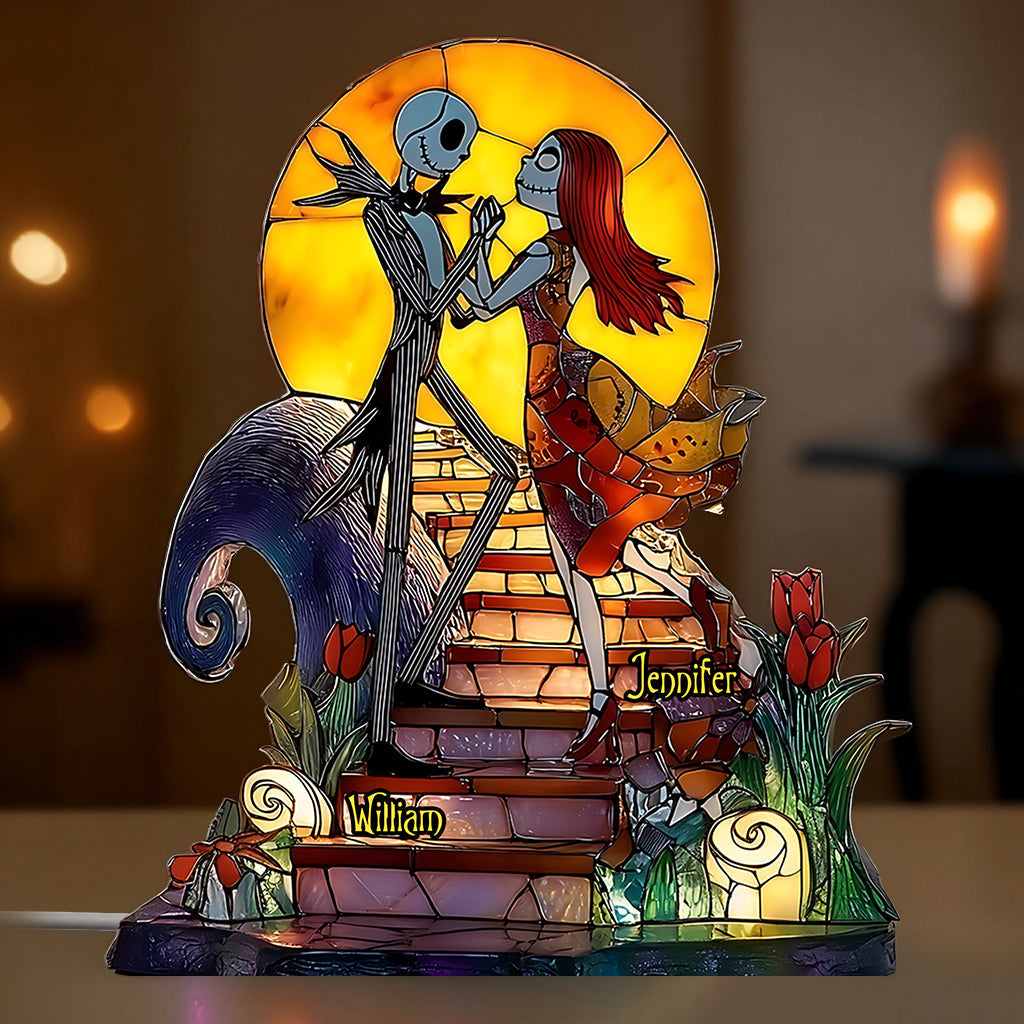Nightmare Couple Halloween - Personalized Nightmare Acrylic LED Night Light