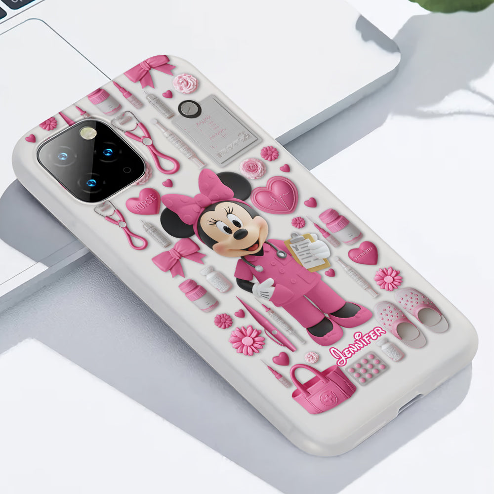 Nursing Is A Work Of Heart - Personalized Nurse Full Print Phone Case