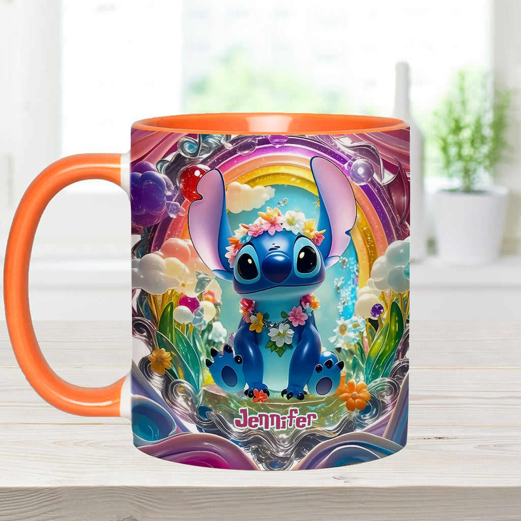 Cute Monster - Personalized Ohana Accent Mug