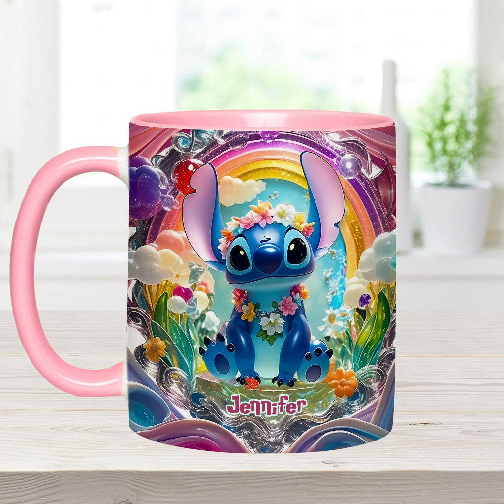 Cute Monster - Personalized Ohana Accent Mug