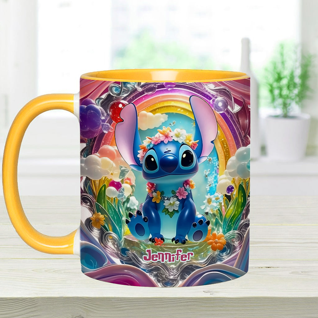 Cute Monster - Personalized Ohana Accent Mug