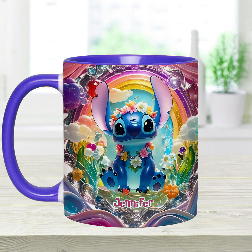 Cute Monster - Personalized Ohana Accent Mug