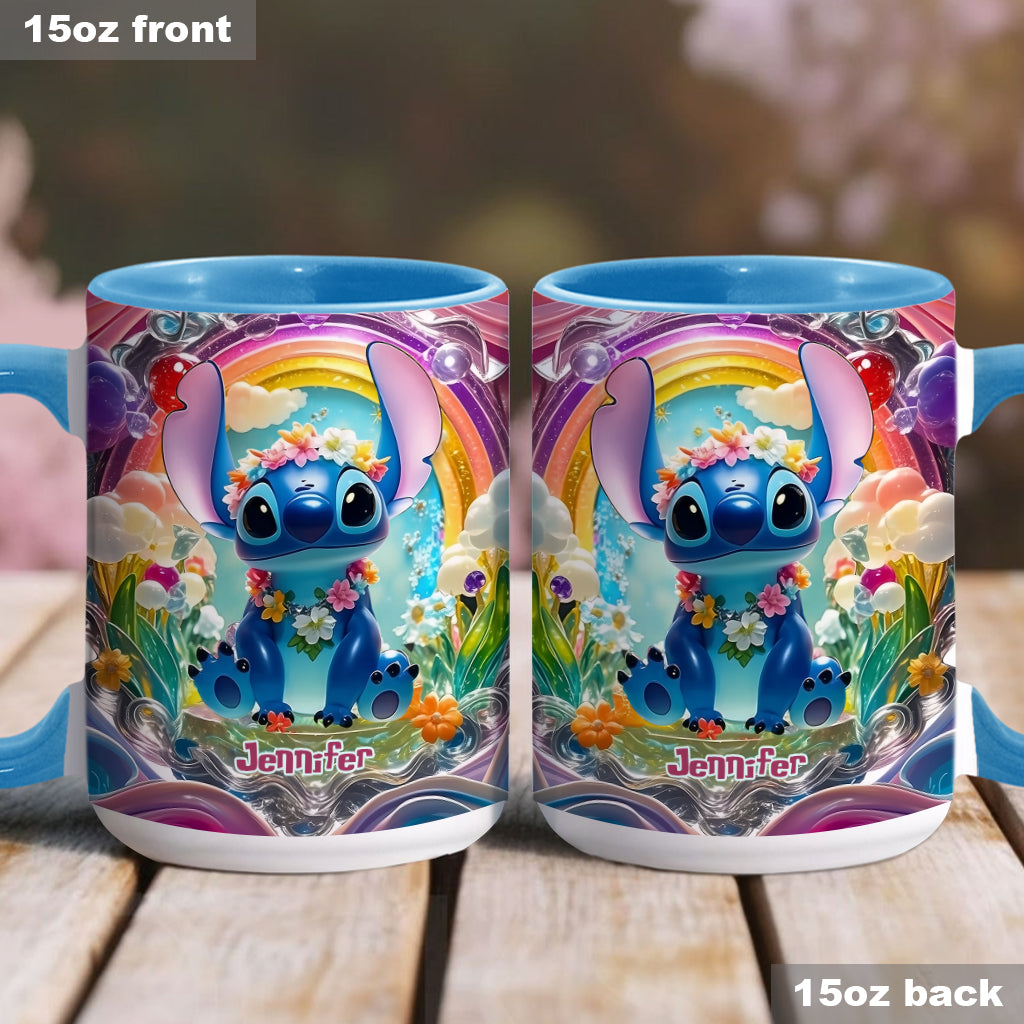Cute Monster - Personalized Ohana Accent Mug