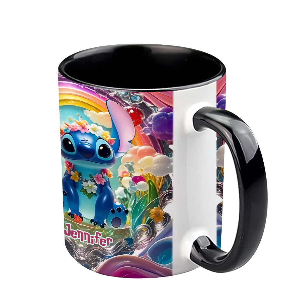Cute Monster - Personalized Ohana Accent Mug