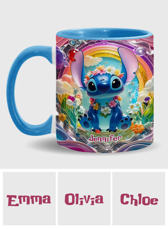 Cute Monster - Personalized Ohana Accent Mug