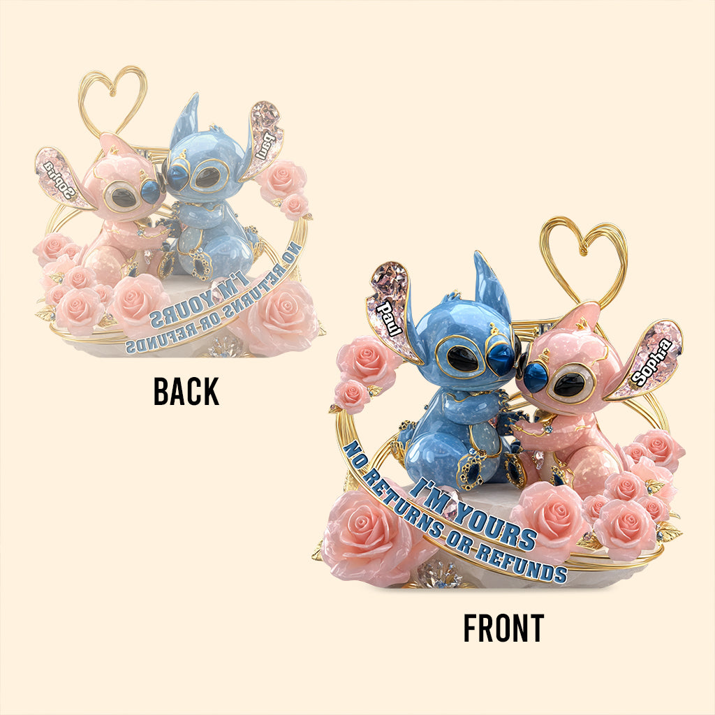 I'm Yours No Returns Or Refunds - Personalized Ohana Custom Shaped Acrylic Plaque