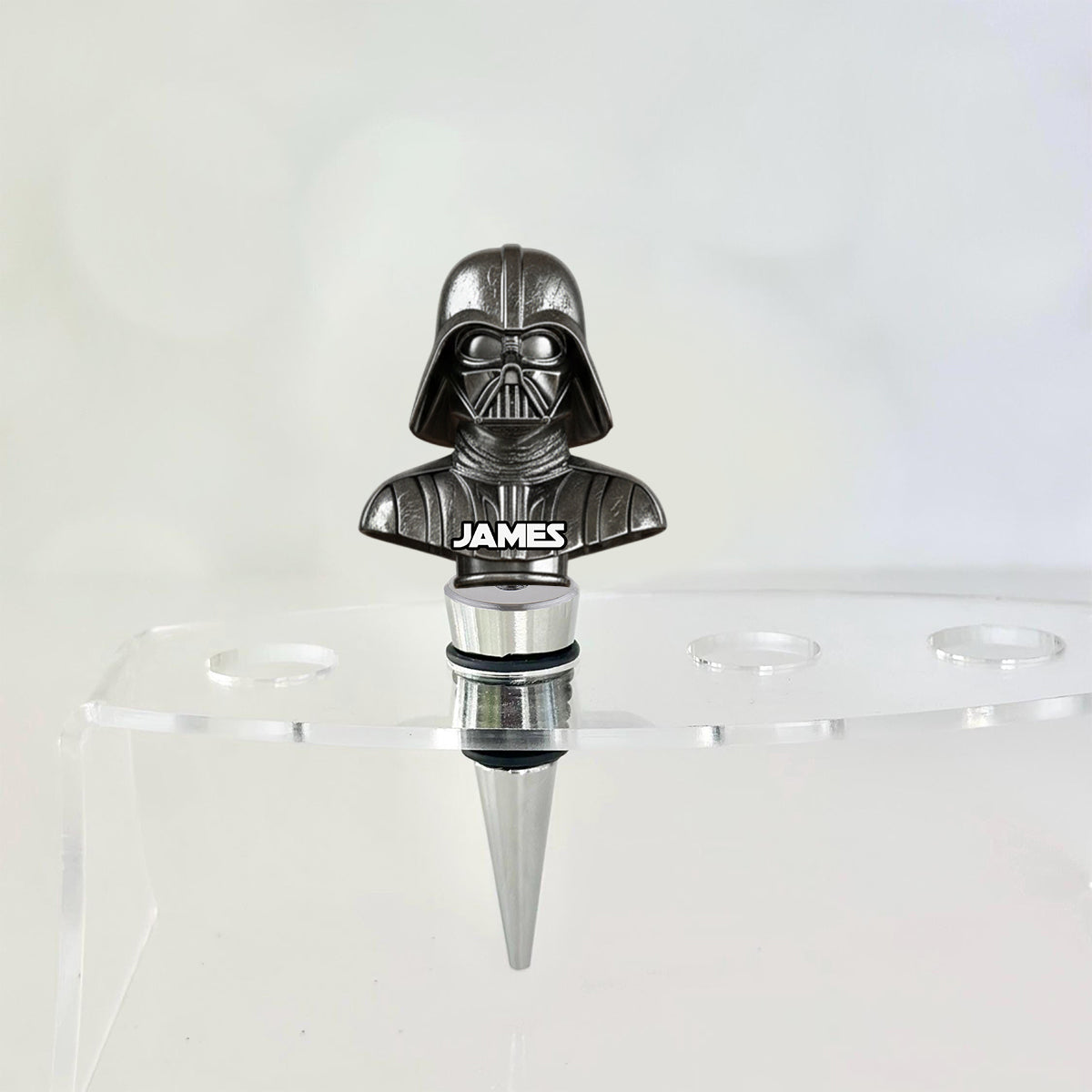 The Black Armored Commander - Personalized The Force Bottle Stopper