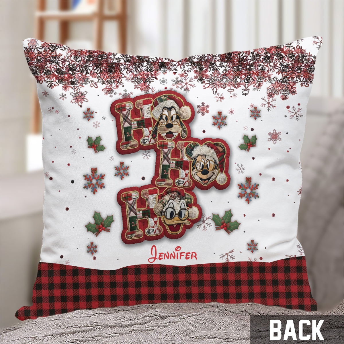 Cartoon Mouse - Personalized Mouse Throw Pillow