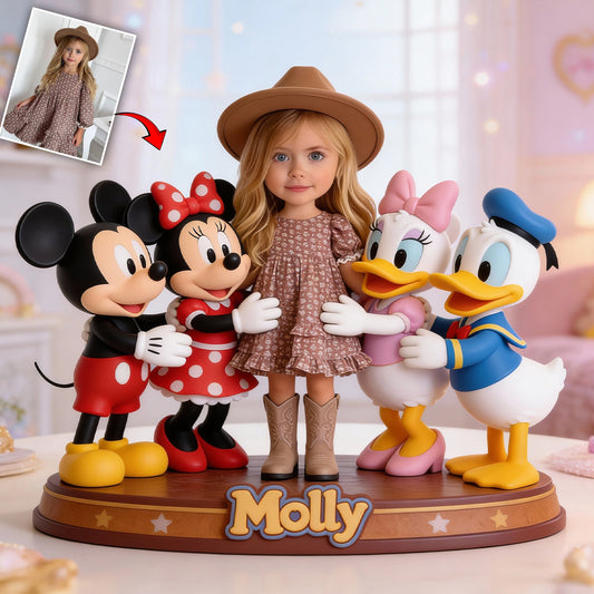 Custom Any Photo Magical Friends - Personalized Mouse Custom Shaped Acrylic Plaque