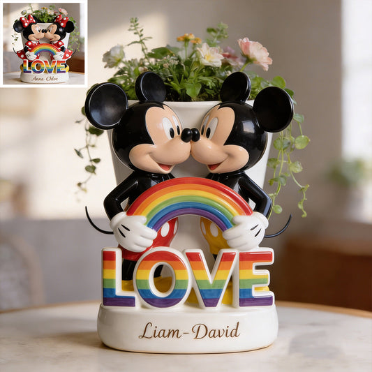 Love Is Love - Personalized LGBT Support Acrylic Pot