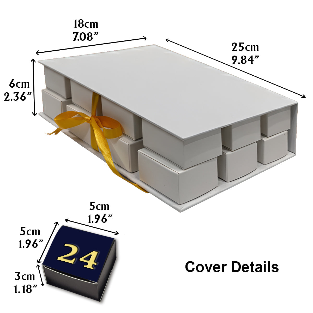 Magical Over The Year - Personalized Mouse Folded Advent Calendar With Ornaments