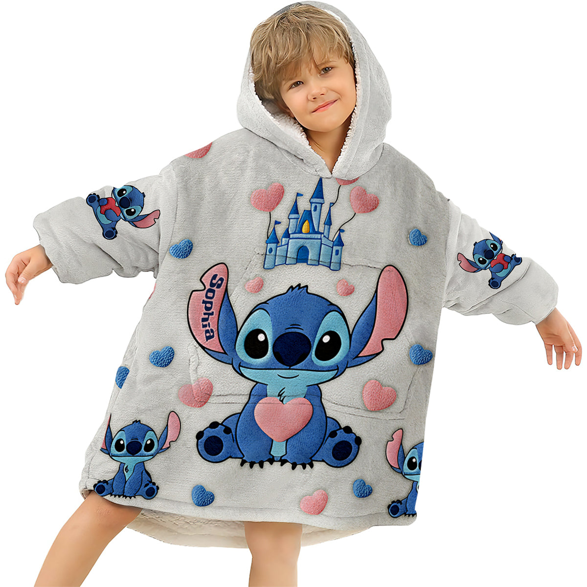 Ohana Means Family - Personalized Ohana Blanket Hoodie