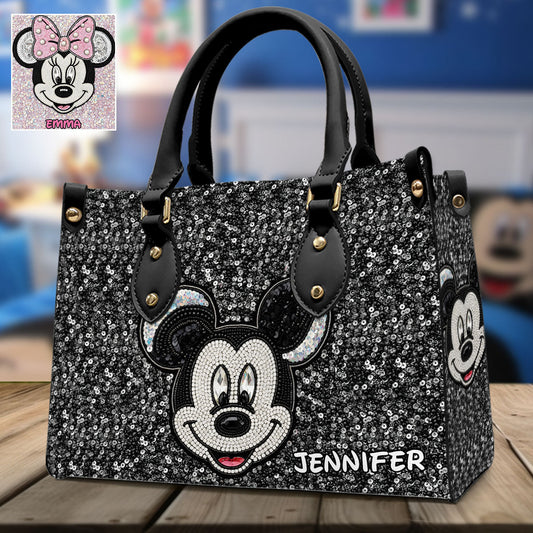 Magical Mouse - Personalized Mouse Leather Handbag