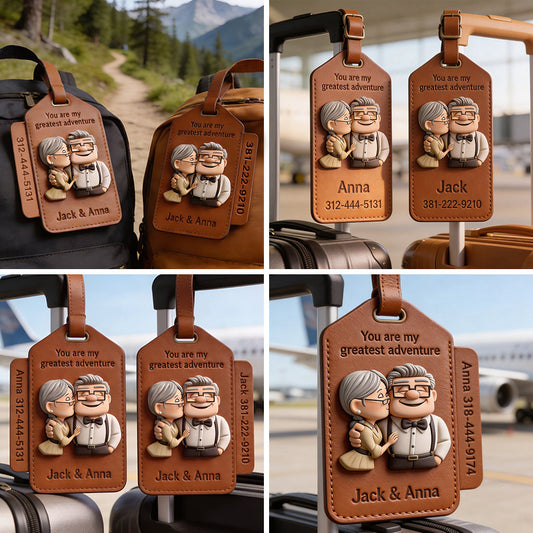 You Are My Greatest Adventure - Personalized Up Movie Couple Luggage Tag