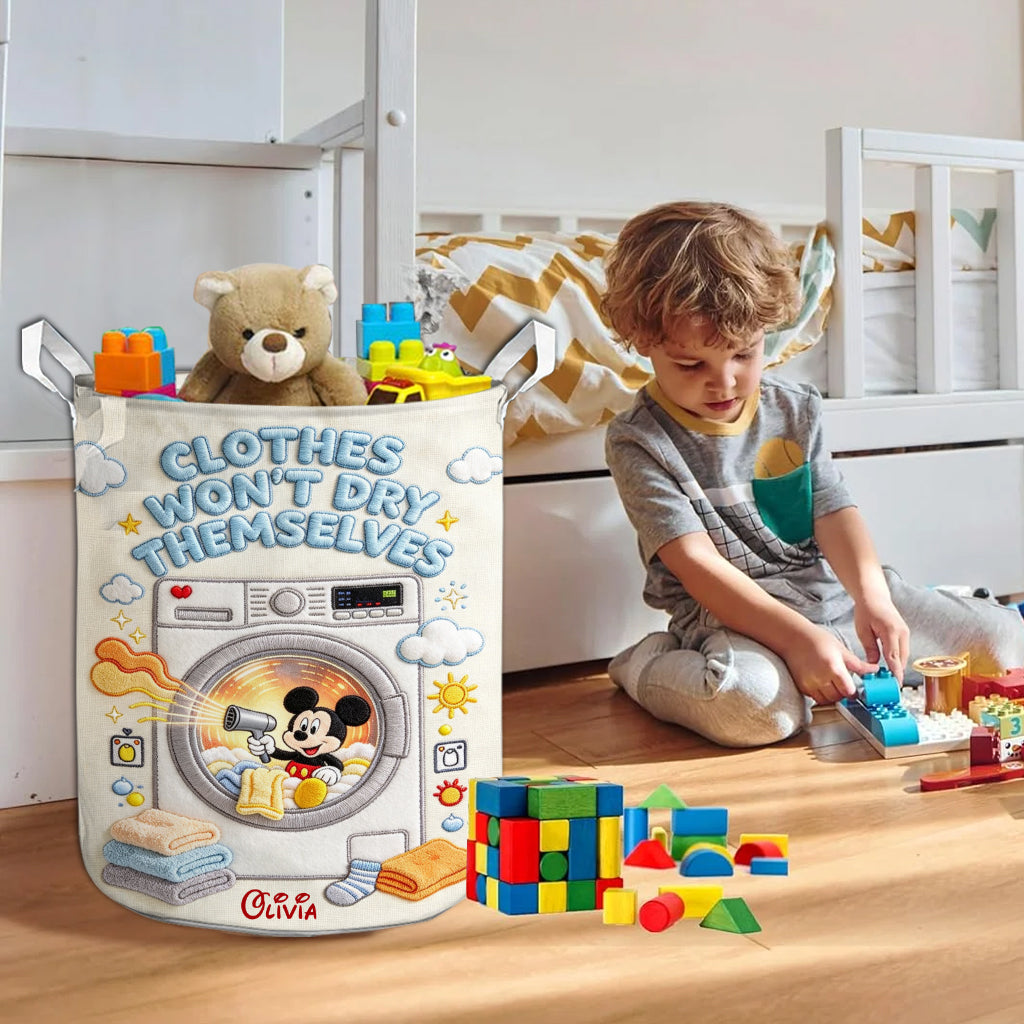 Clothes Won't Dry Themselves - Personalized Mouse Storage Basket