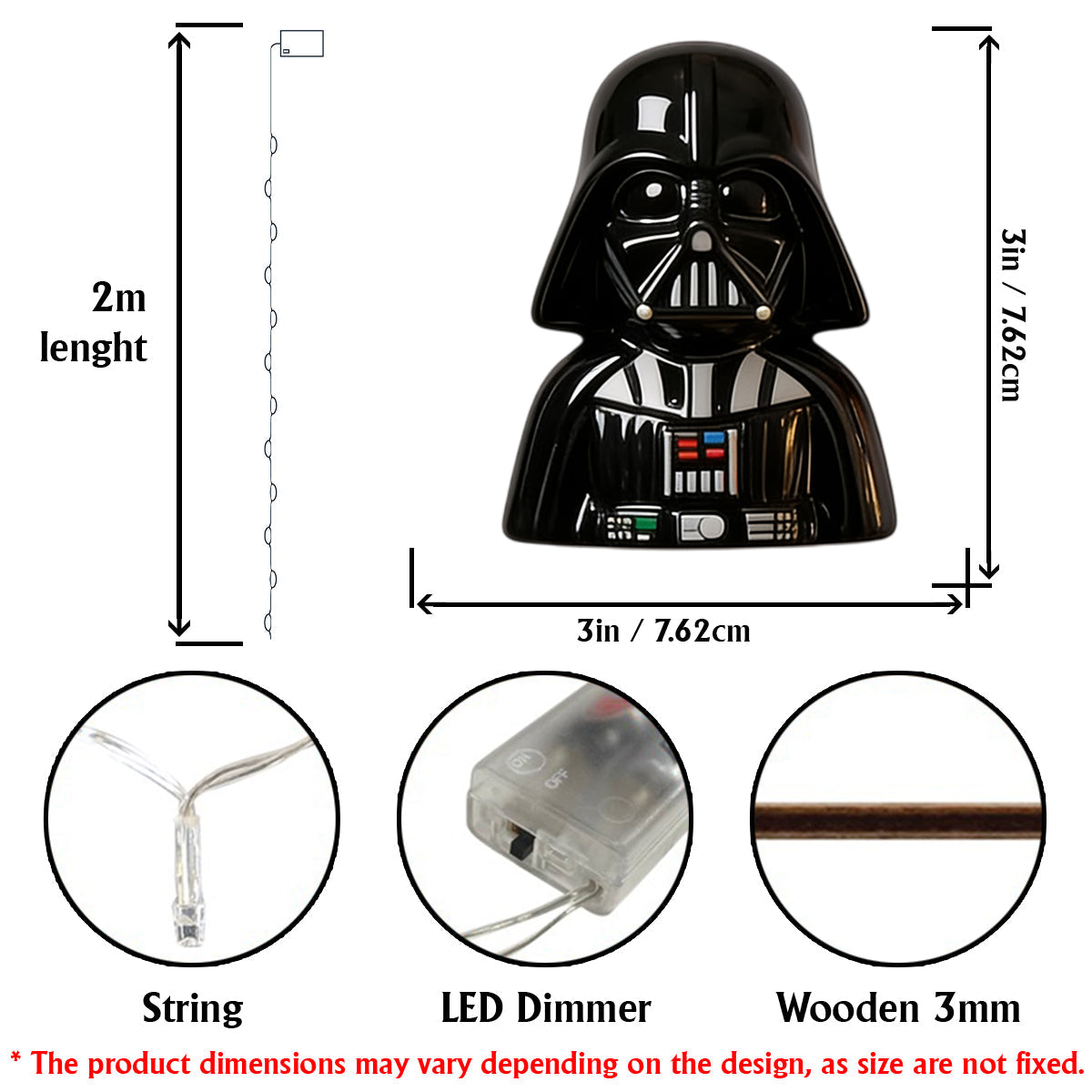 50th Anniversary - Personalized The Force String Lights