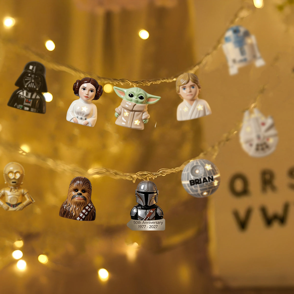 50th Anniversary - Personalized The Force String Lights