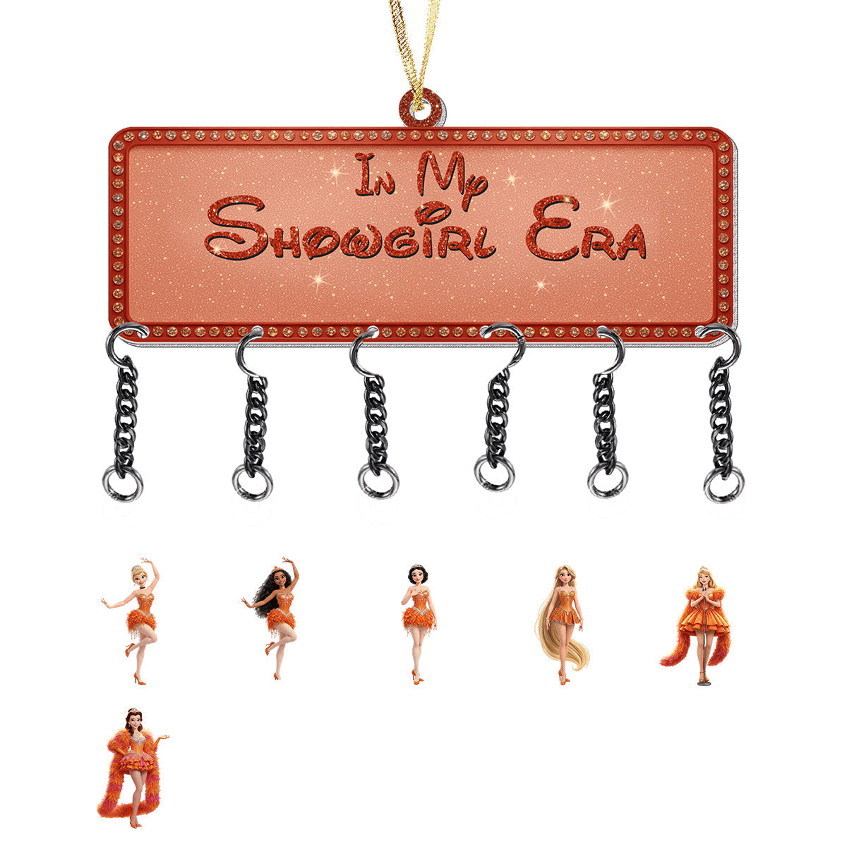 In My Showgirl Era Ornament - Personalized Princess Ornament With Charm
