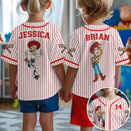 Space Ranger - Personalized Movie For Kids Baseball Jersey