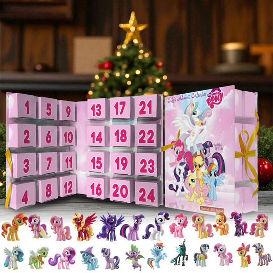 Little Pony Characters Advent Calendar - Personalized The Tiny Pony Folded Advent Calendar With Ornaments