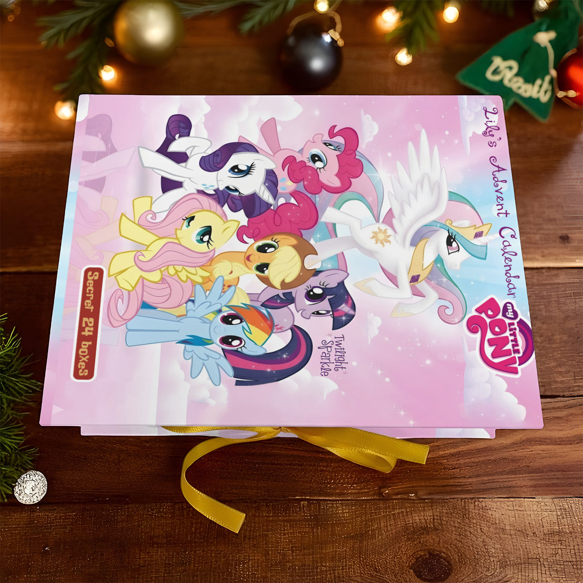 Little Pony Characters Advent Calendar - Personalized The Tiny Pony Folded Advent Calendar With Ornaments