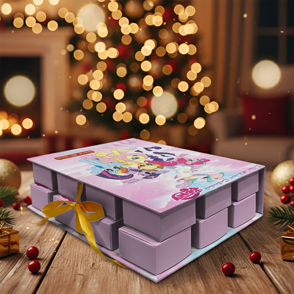 Little Pony Characters Advent Calendar - Personalized The Tiny Pony Folded Advent Calendar With Ornaments