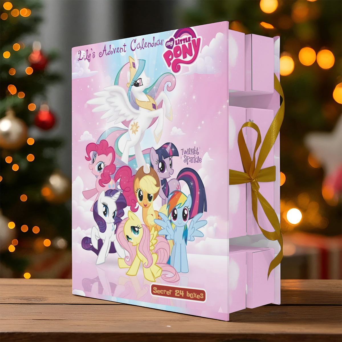 Little Pony Characters Advent Calendar - Personalized The Tiny Pony Folded Advent Calendar With Ornaments
