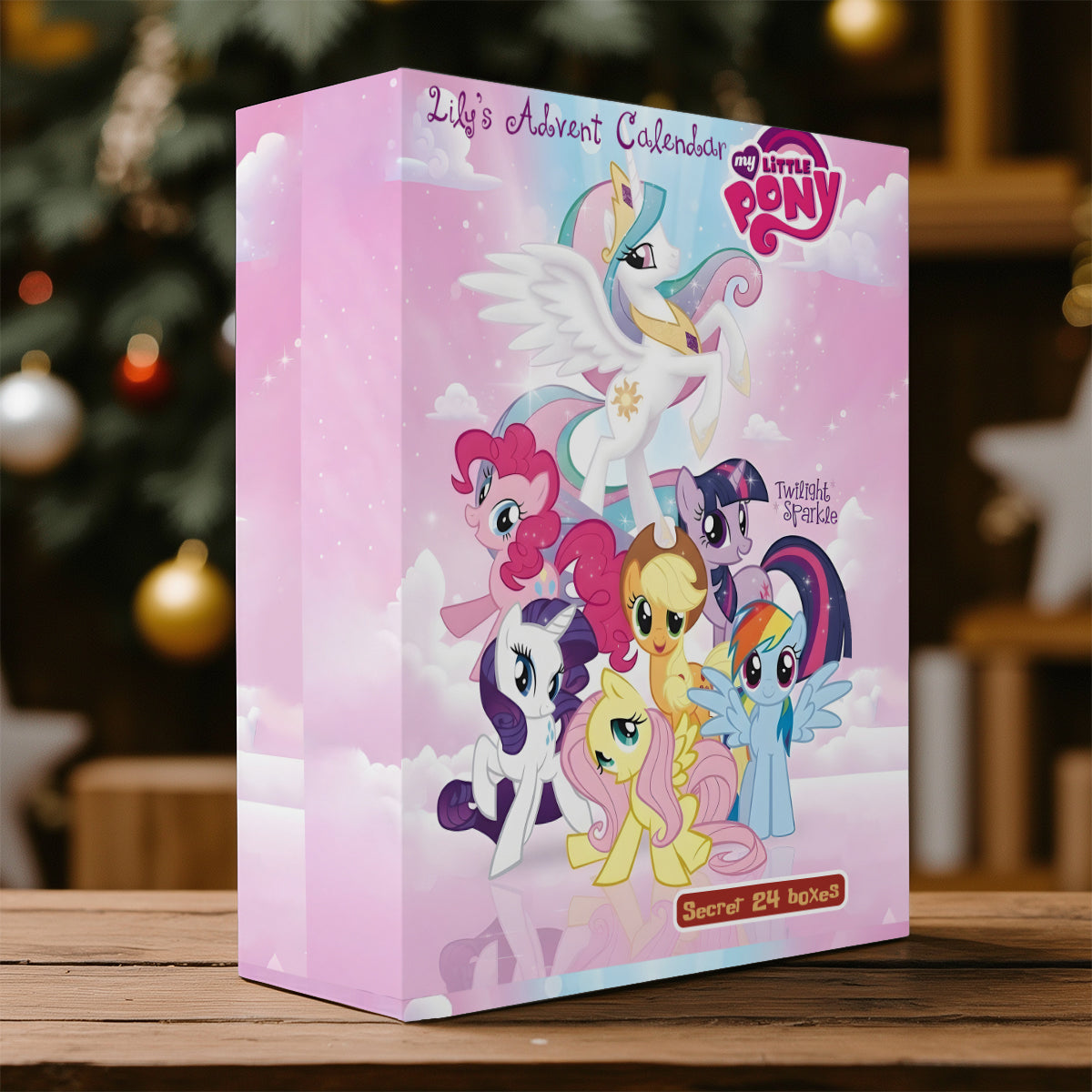 Little Pony Characters Advent Calendar - Personalized The Tiny Pony Folded Advent Calendar With Ornaments