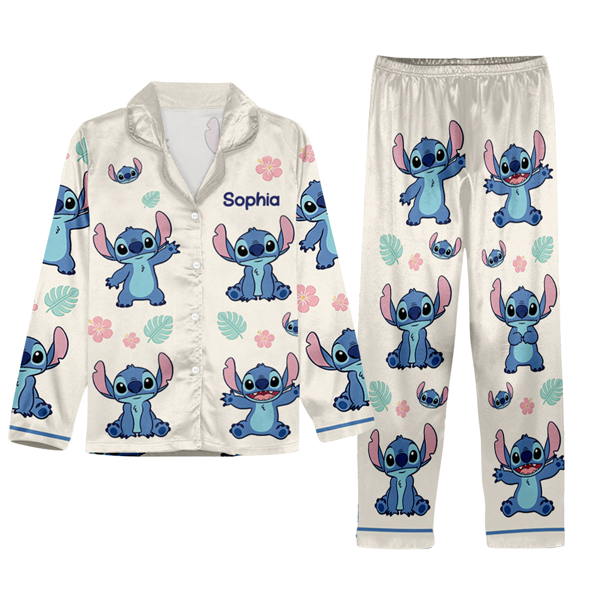 Ohana - Personalized Ohana Button Down Pajamas