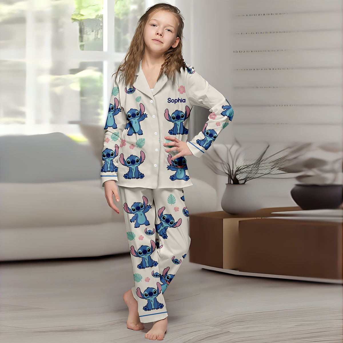 Ohana - Personalized Ohana Button Down Pajamas