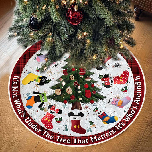 It's Not What's Under The Tree That Matters - Personalized Mouse Tree Skirt