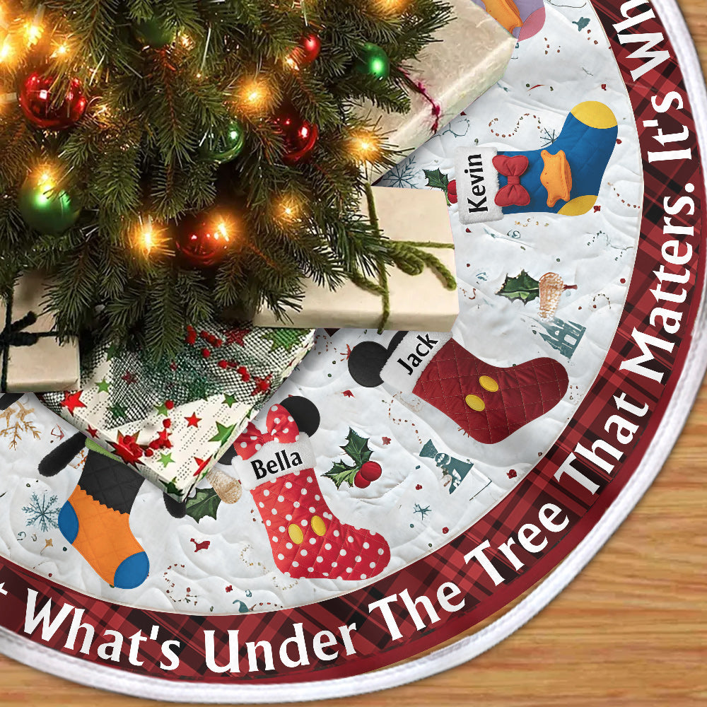 It's Not What's Under The Tree That Matters - Personalized Mouse Tree Skirt