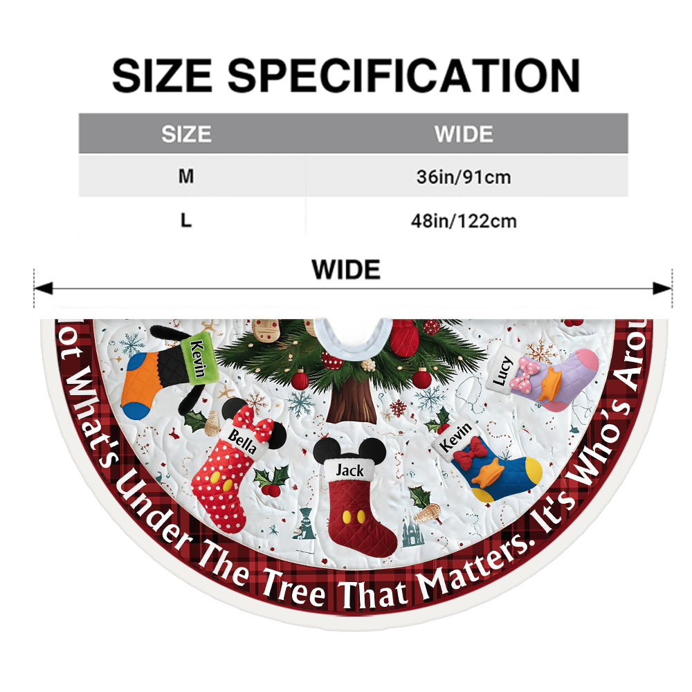 It's Not What's Under The Tree That Matters - Personalized Mouse Tree Skirt