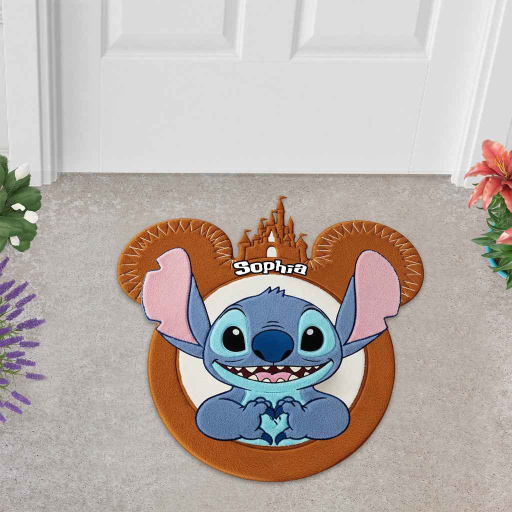 Magical Moments - Personalized Ohana Shaped Doormat/ Rug