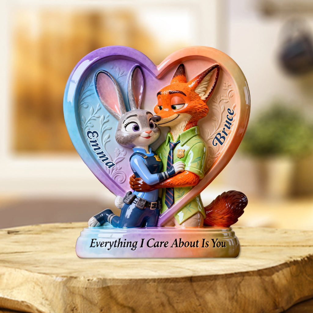 Everything I Care About Is You - Personalized Mouse Custom Shaped Acrylic Plaque