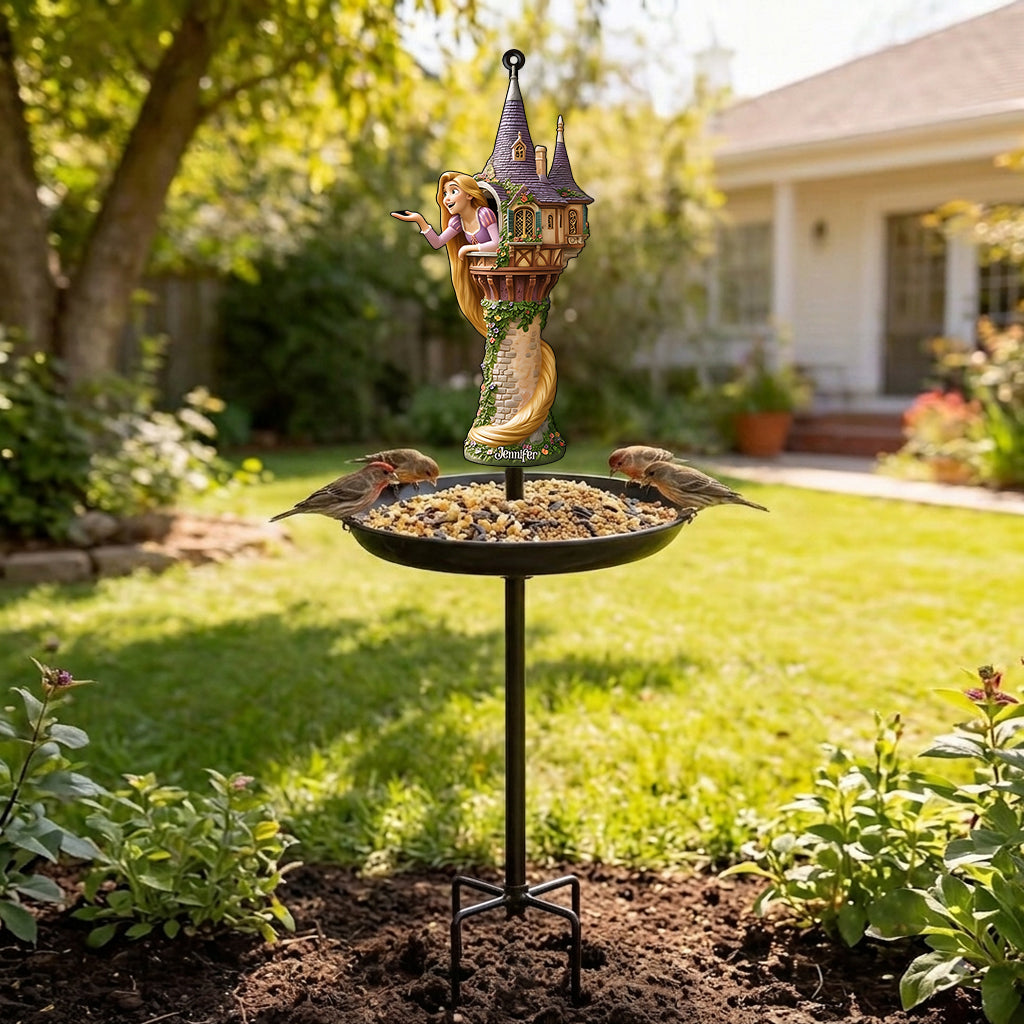 Magic Princess Castle - Personalized Beautiful Princess Bird Feeder/ Bath