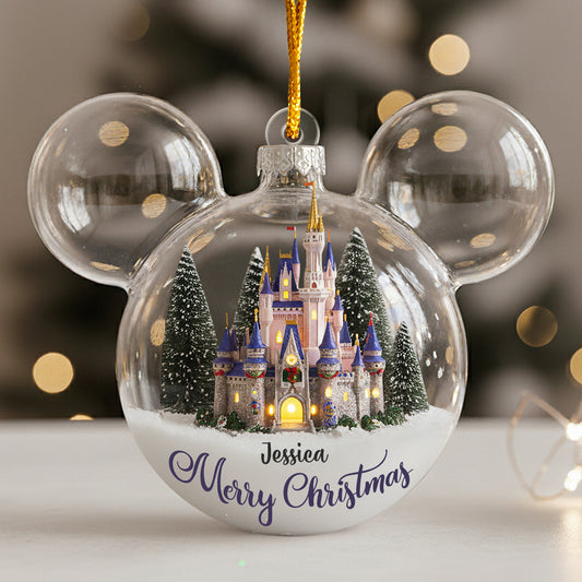 Magical Castle - Personalized Mouse Ornament