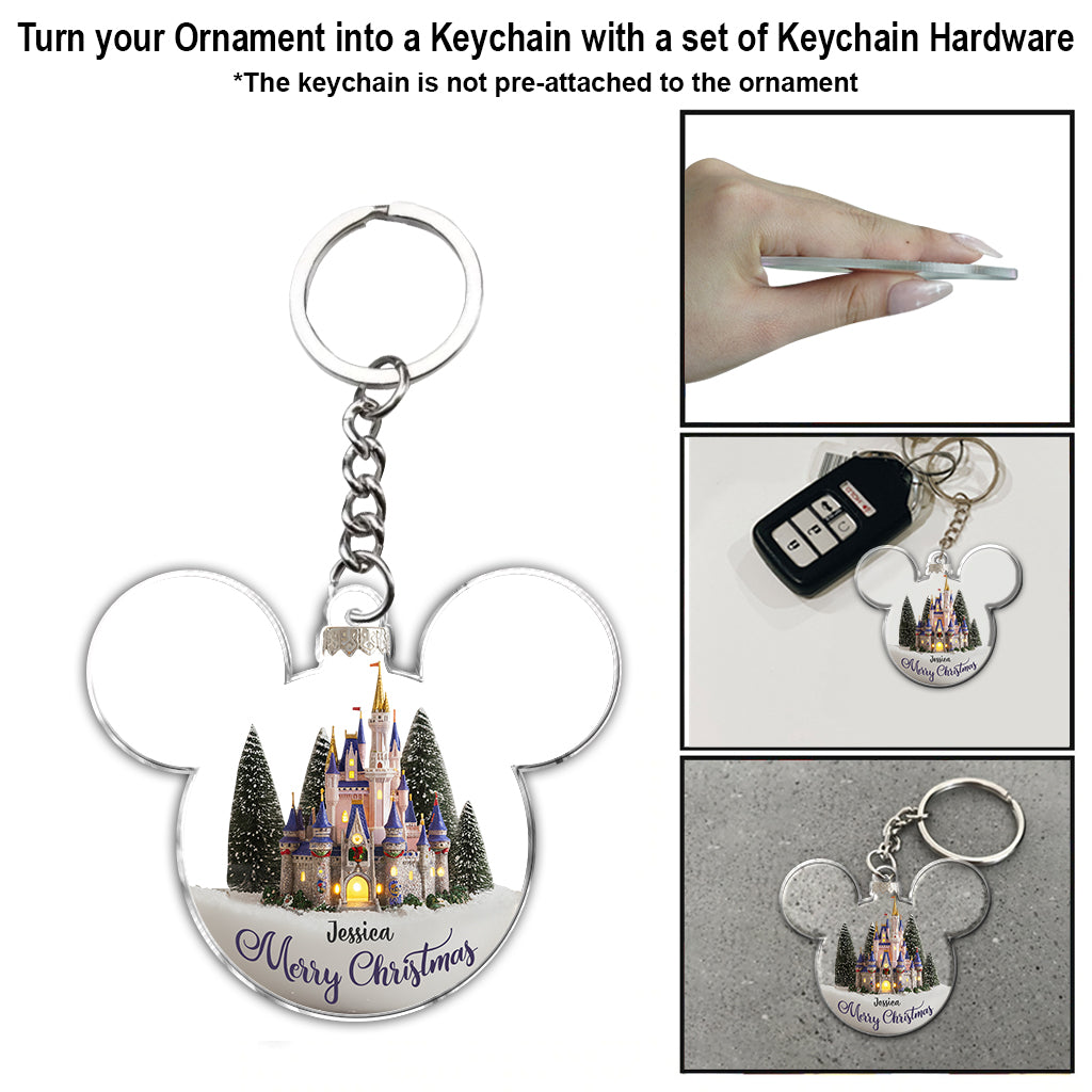 Magical Castle - Personalized Mouse Ornament
