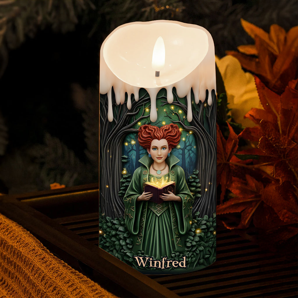 The Sanderson Sisters - Personalized Three Witches Flameless Candle